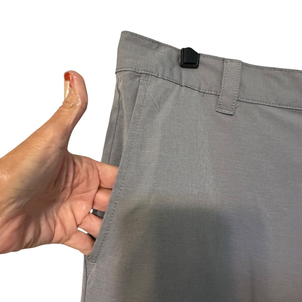 Banana Republic Mens Gray Flat Front Chino‎ Shorts Size 38 - Picture 2 of 13